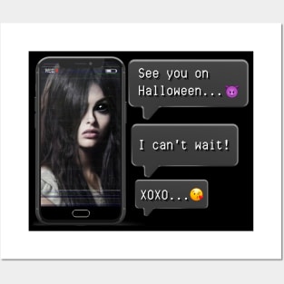 See you Halloween letter message Samara girl Posters and Art